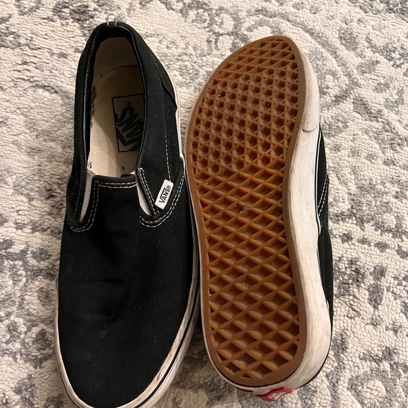 Size 8.5 Slip on Black Vans - Picture 6 of 7